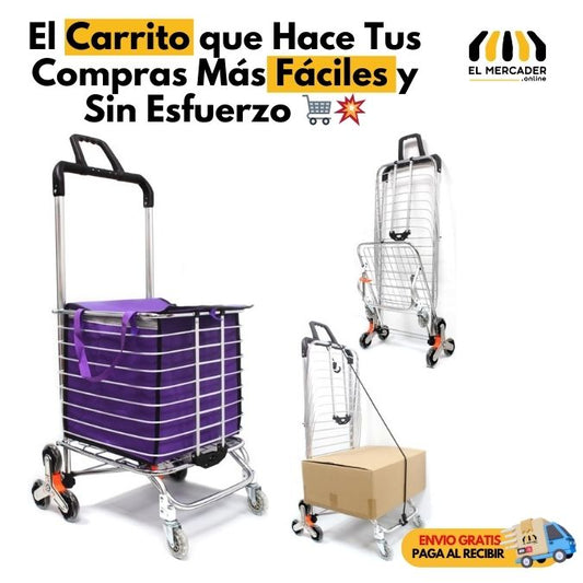 Carrito De Compras🛒 Sube tus compras fácilmente, sin cargas pesadas💪