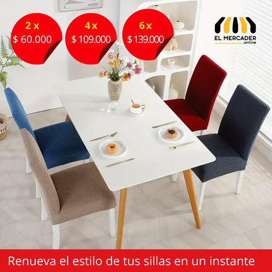 FUNDA AJUSTABLE PARA SILLAS COMEDOR