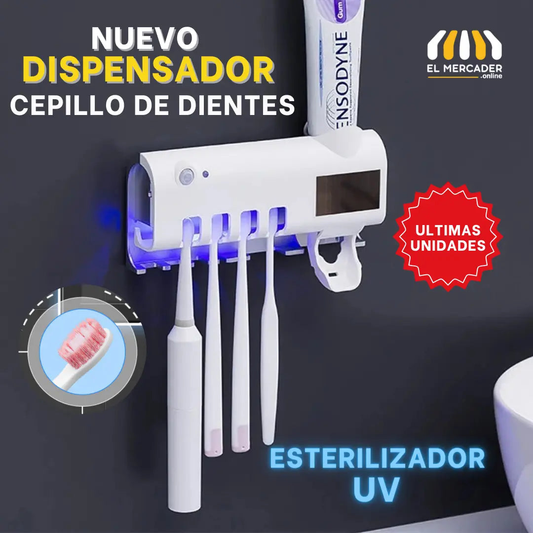 🌟NUEVO DISPENSADOR DE CEPILLO🪥🪒 ESTERILIZADOR UV😁🦷