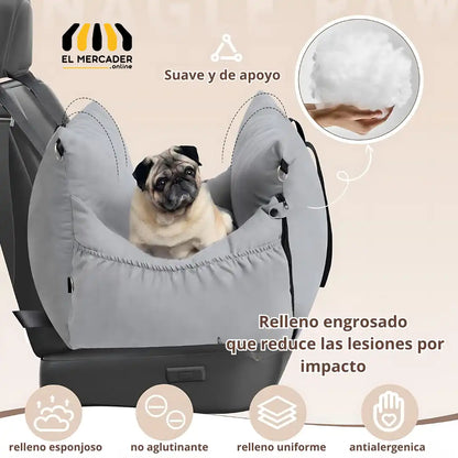 Maleta pet 2 en 1, silla para carro y maleta de viaje