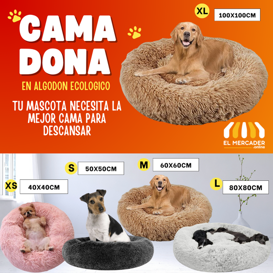 CAMA DONA ECOLOGICA ANTI ESTRES🎁PERSONALIZACION 🐶(marcamos tu camita)🐱