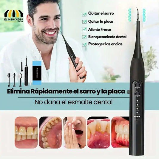 Cepillo Dental Eléctrico 3 en 1 Elimina el sarro mientras Blanquea tus dientes