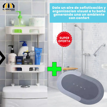 SUPER COMBO  ESTANTE ORGANIZADOR + TAPETE ANTIDESLIZANTE