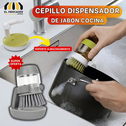 Cepillo Dispensador De Jabón Premium